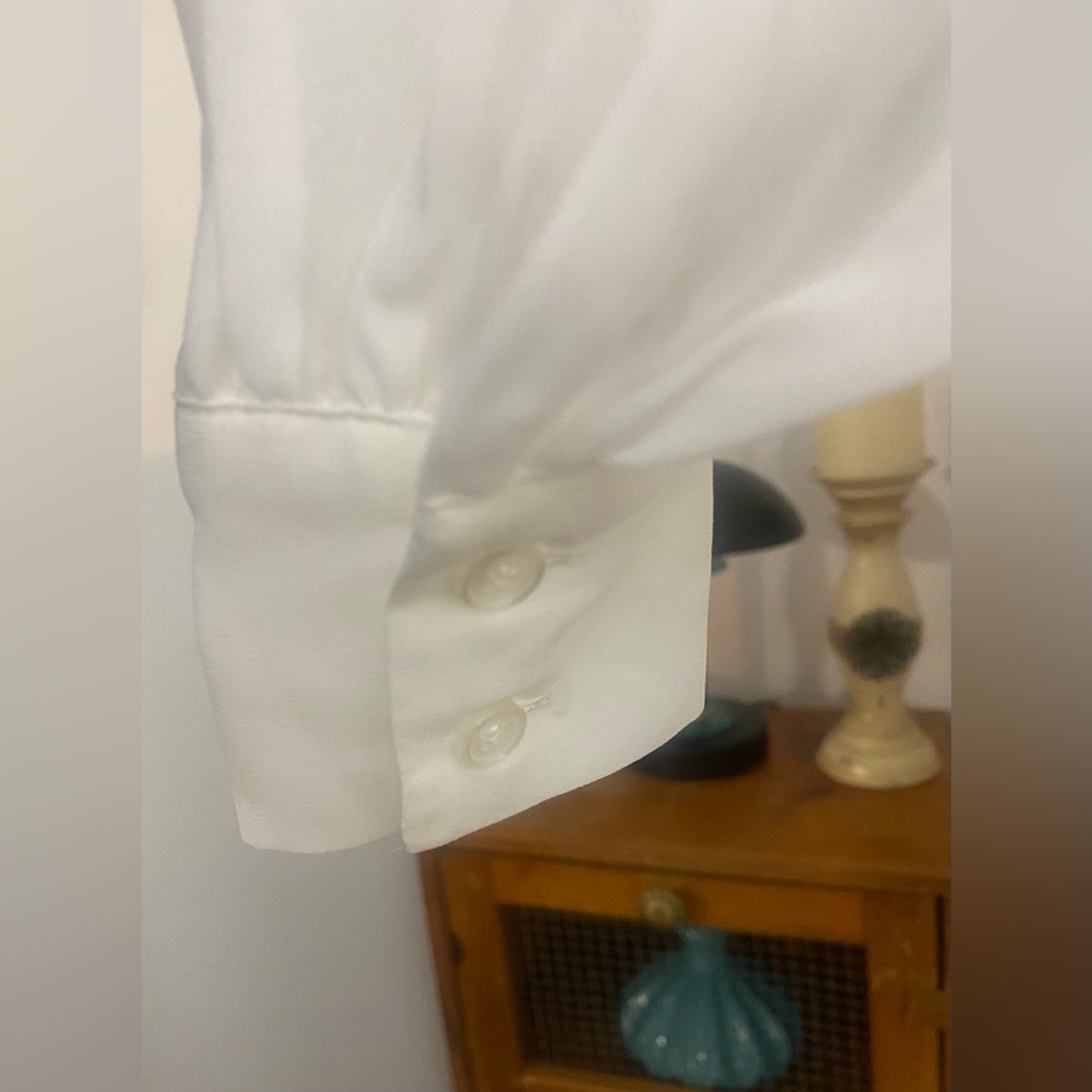 Rebecca Minkoff Viko Chiffon Top. Color: White. Size: S. - Picture 4 of 8